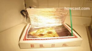 تبدیل جعبه پیتزا به اجاق خورشیدی