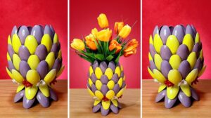 ساخت گلدان طرح آناناس