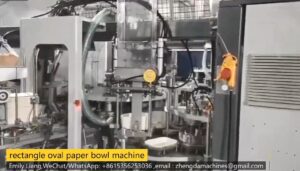 دستگاه ساخت ظروف کاغذی مستطیلی 